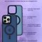 Чехол-накладка iPhone 13 Pro Max Kruche Camera Shine Magnet Blue