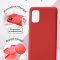 Чехол-накладка Samsung Galaxy A41 Kruche Silicone Plain Red