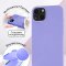 Чехол-накладка iPhone 13 Kruche Silicone Lilac purple