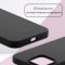 Чехол-накладка iPhone 14 Pro Max Kruche Silicone Plain Black