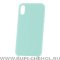 Чехол-накладка iPhone XS Max Derbi Slim Silicone-2 бирюзовый