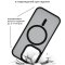 Чехол-накладка iPhone 14 Pro Kruche Matte Magnet Black