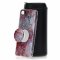 Чехол-накладка iPhone 7/8/SE (2020) с попсокетом Мрамор красный