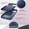 Чехол-накладка iPhone 13 Pro Kruche Silicone Magnet Navy blue