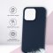 Чехол-накладка iPhone 13 Pro Max Kruche Silicone Magnet Navy blue