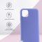 Чехол-накладка iPhone 11 Kruche Silicone Plain Lilac purple
