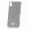 Чехол-накладка iPhone XS Max Swarovski Бусины Silver
