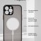 Чехол-накладка iPhone 13 Pro Max Kruche Skin Shell Magnet Black