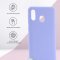 Чехол-накладка Samsung Galaxy A20 2019/A30 2019 Kruche Silicone Plain Lilac purple