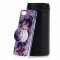 Чехол-накладка iPhone 7/8/SE (2020) с попсокетом Мрамор фиолетовый
