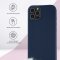 Чехол-накладка iPhone 13 Pro Max Kruche Silicone Navy blue