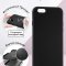 Чехол-накладка iPhone 6/6S Kruche Silicone Plain Black