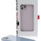 Чехол-накладка iPhone 12 Pro Kruche Liquid glass Lavender ash