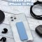 Чехол-накладка iPhone 11 Pro Derbi Magnetic Stand Transparent Cyan