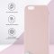 Чехол-накладка iPhone 6/6S Kruche Silicone Pink sand