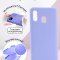 Чехол-накладка Samsung Galaxy A20 2019/A30 2019 Kruche Silicone Plain Lilac purple