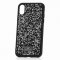 Чехол-накладка iPhone X/XS Swarovski Кристаллы Black/Silver