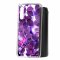 Чехол-накладка Samsung Galaxy A90 5G Kruche Print Purple leaves