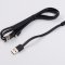 Кабель Multi USB-iP+Micro WK WDC-009 Black 2в1 16cm/1m