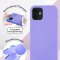 Чехол-накладка iPhone 12 mini Kruche Silicone Lilac purple