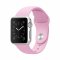 Ремешок для Apple Watch 42mm/44mm S/M силиконовый светло-розовый 