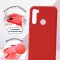 Чехол-накладка Xiaomi Redmi Note 8T Kruche Silicone Plain Red
