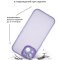 Чехол-накладка iPhone 15 Kruche Camera Shine Lilac purple