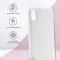 Чехол-накладка iPhone X/XS Kruche Silicone Plain White