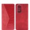Чехол книжка Huawei Honor 50/Nova 9 Kruche Purse Croc Red