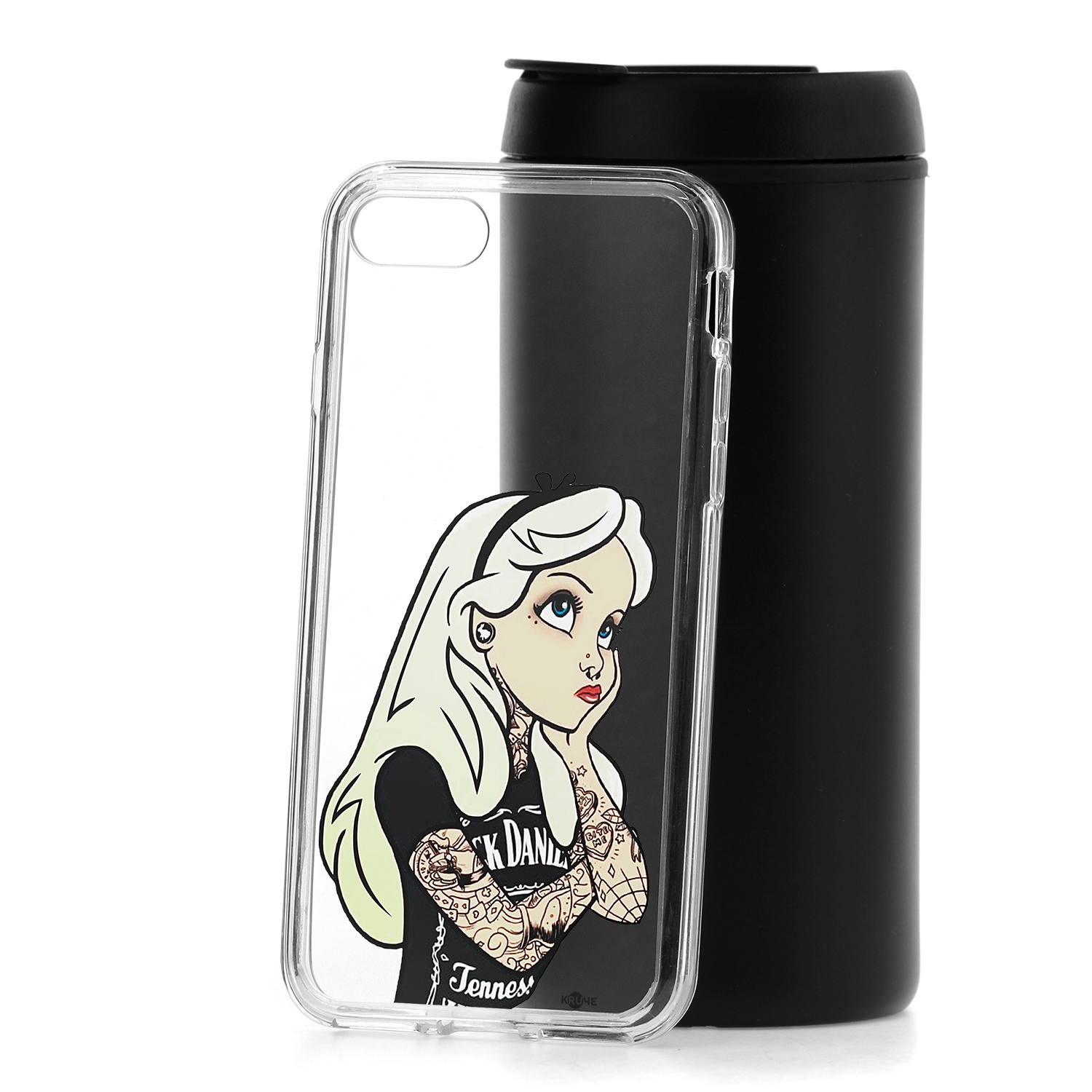 Чехол-накладка iPhone 7/8/SE (2020) Kruche Print Tattoo Girl