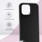 Чехол-накладка iPhone 14 Pro Max Kruche Silicone Plain Black
