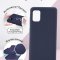 Чехол-накладка Samsung Galaxy A31 Kruche Silicone Plain Midnight blue