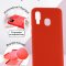 Чехол-накладка Samsung Galaxy A40 2019 Kruche Silicone Plain Red