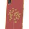 Чехол-накладка iPhone X/XS Kruche Plating Shell Camellia red