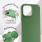 Чехол-накладка iPhone 14 Pro Max Kruche Silicone Plain Light green