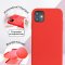 Чехол-накладка iPhone 11 Kruche Silicone Red