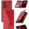 Чехол книжка Huawei Honor 50/Nova 9 Kruche Purse Croc Red