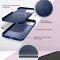 Чехол-накладка iPhone 14 Pro Kruche Silicone tough Magnet Midnight blue