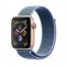 Ремешок для Apple Watch 38mm/40mm тканевый на липучке синий