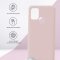 Чехол-накладка Samsung Galaxy A21S Kruche Silicone Plain Pink sand