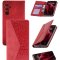 Чехол книжка Samsung Galaxy A34 5G Kruche Purse Croc Red