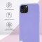 Чехол-накладка iPhone 13 mini Kruche Silicone Lilac purple