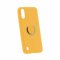 Чехол-накладка Samsung Galaxy A01/A015 Derbi Slim Silicone-3 с кольцом желтый