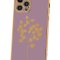 Чехол-накладка iPhone 12 Pro Kruche Plating Shell Grass purple 