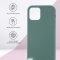 Чехол-накладка iPhone 12/12 Pro Kruche Silicone Pine green