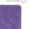 Чехол книжка iPhone 7 Plus/8 Plus Kruche Rhombus Lilac