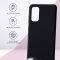 Чехол-накладка Samsung Galaxy S20 Kruche Silicone Plain Black