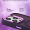 Чехол-накладка iPhone 14 Pro Kruche Camera Shine Magnet Purple