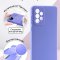 Чехол-накладка Samsung Galaxy A73 5G Kruche Silicone Plain Lilac purple