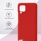 Чехол-накладка Huawei P40 Lite Kruche Silicone Plain Red